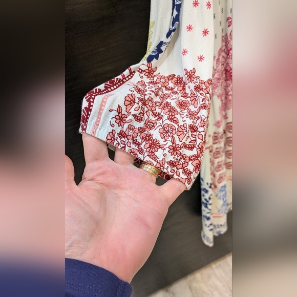 Daniel Rainn Multicolor Patchwork Long Sleeve Dress - Picture 9 of 10